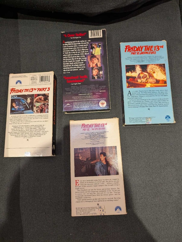 Friday the 13th and Scream VHS Collection - photo 2