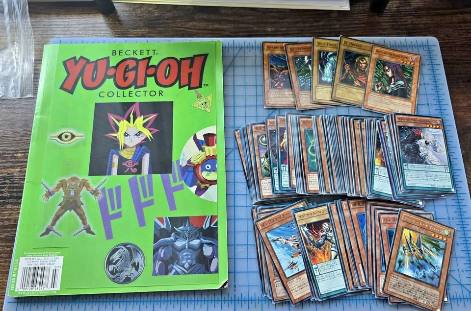 Yu-Gi-Oh! Card Lot and Beckett Collector Magazine