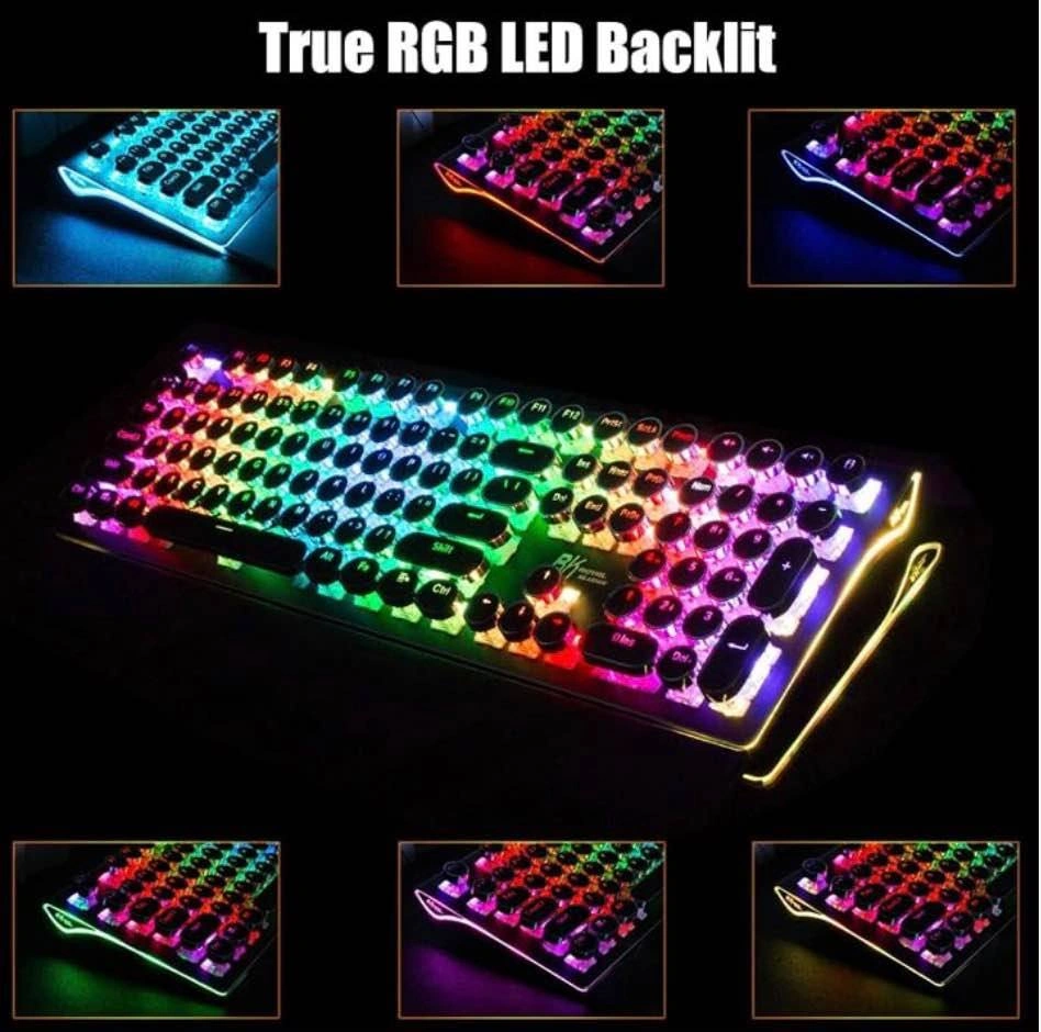 RK Royal Kludge RK918 Retro Typewriter Mechanical Keyboard - photo 2