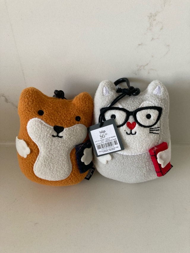 Indigo Plush Keychain/Gift Card Holder Set