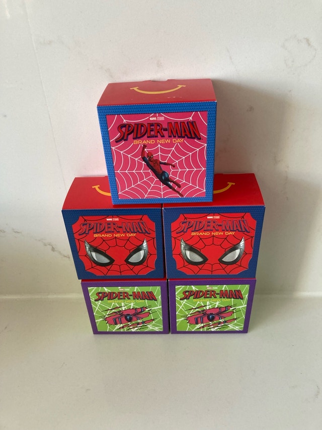 McDonald's Spider-Man Brand New Day Happy Meal Boxes