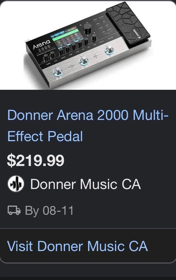 Donner Arena 2000 Amp Modelling / Multi-effects Processor