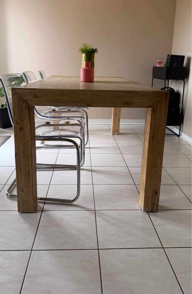 BOUCLAIR Rustic Solid Wood Dining Table - photo 3