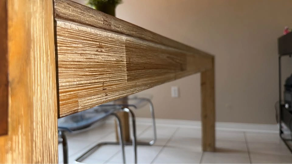 BOUCLAIR Rustic Solid Wood Dining Table - photo 4
