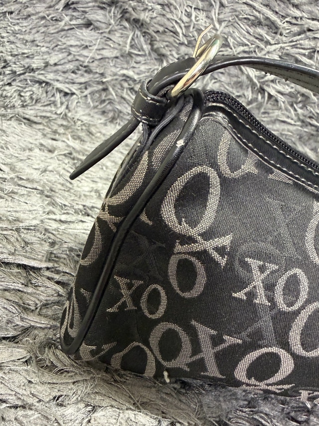 Y2K XO Pattern Black Shoulder Bag - photo 5