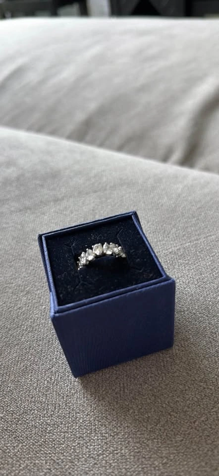 SWAROVSKI Women's Vittore Pear & Round Crystal Ring - photo 2