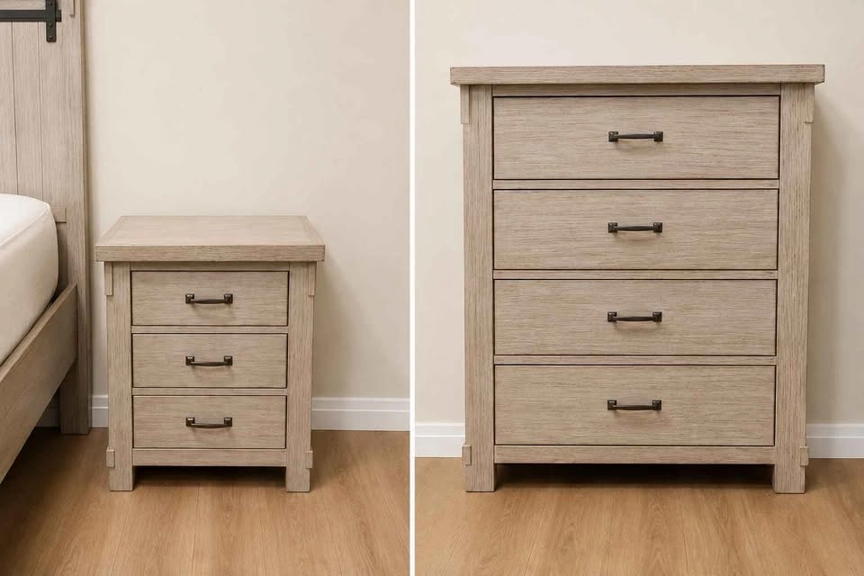 Ashley 4 piece Queen bedroom furniture set - photo 2