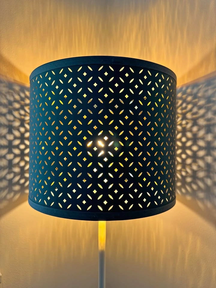 IKEA NYMÖ Lamp/Shade (green/brass)