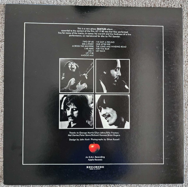Beatles Let it Be Japanese Pressing LP - photo 2