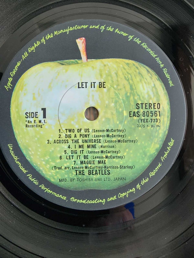Beatles Let it Be Japanese Pressing LP - photo 5
