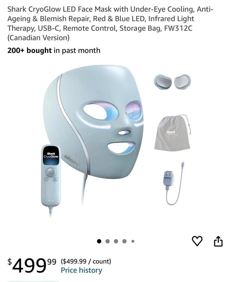 Brand New Shark CryoGlow LED Face Mask - Sealed