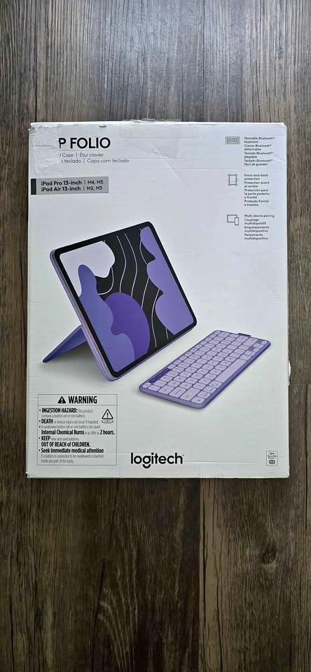 Logitech Flip Folio Keyboard Case for iPad Pro/Air 13-inch