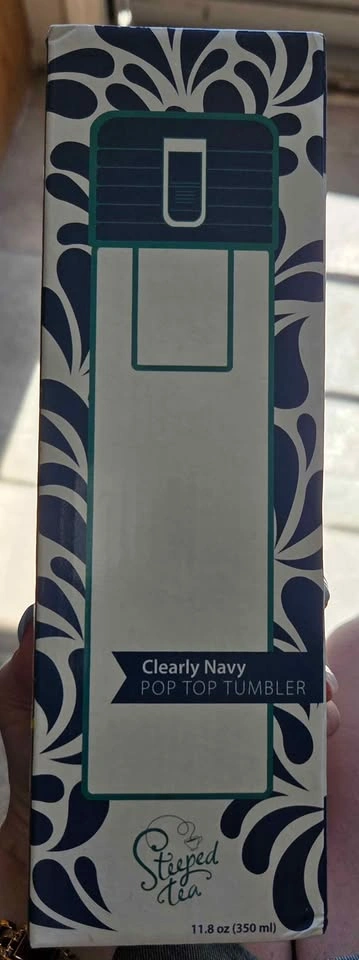 Steeped Tea Clearly Navy Pop Top Tumbler - photo 2