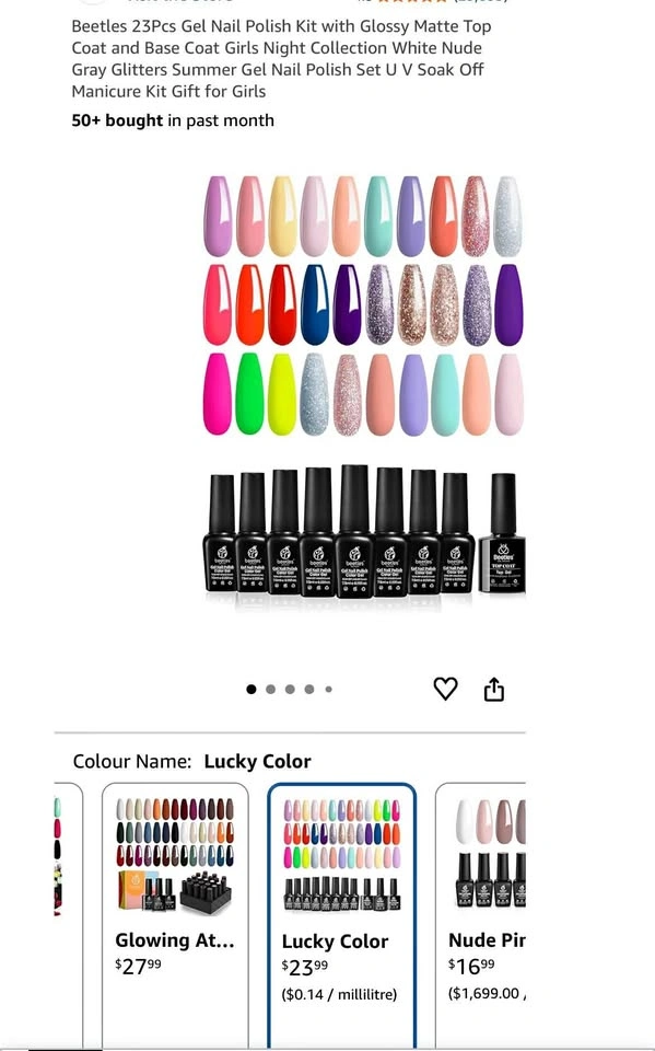 Brand new 23 pcs gel nailpolish kit, Read ad, moving sale