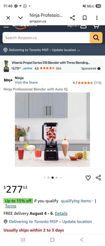 Ninja professional blender - photo 4