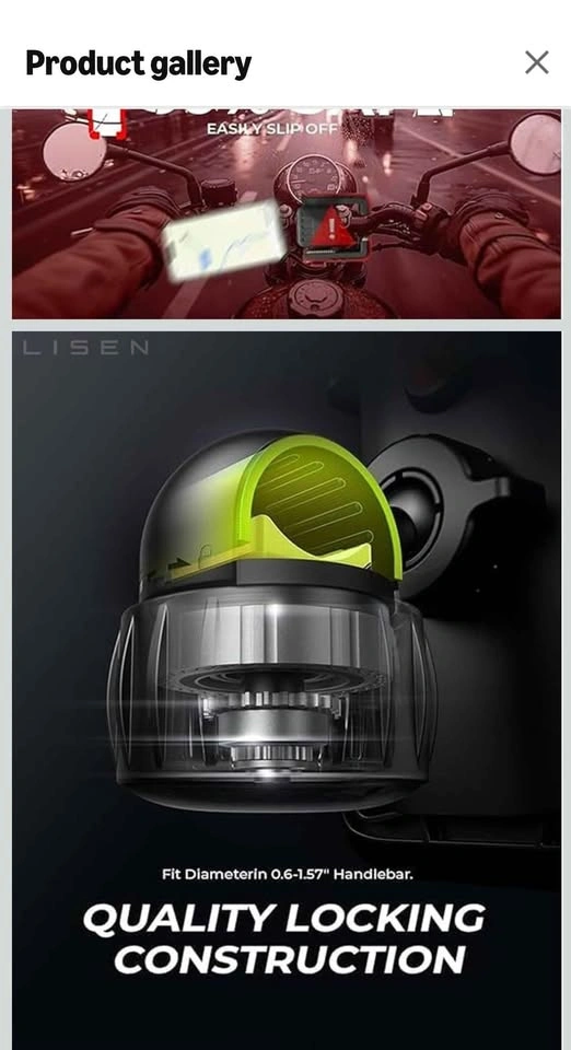 LISEN Motorcycle Phone Mount Holder - photo 4