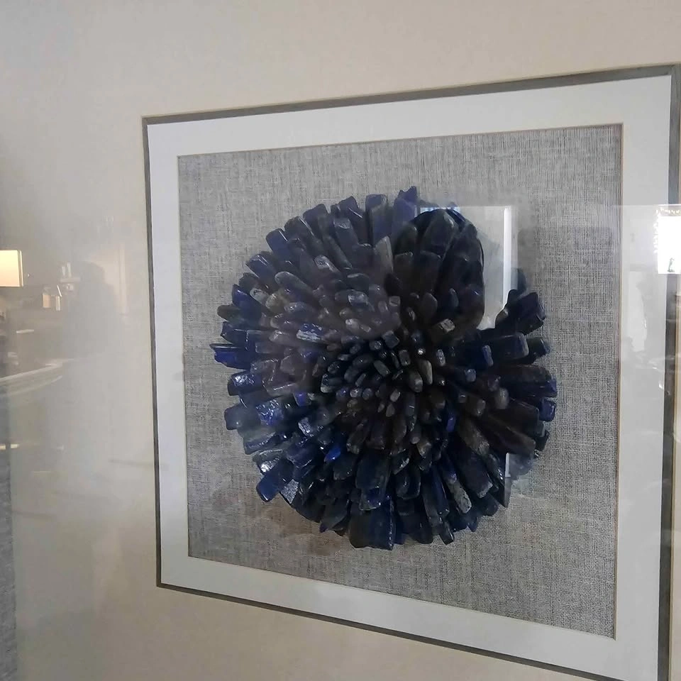 Blue Textured Framed Wall Art - photo 2