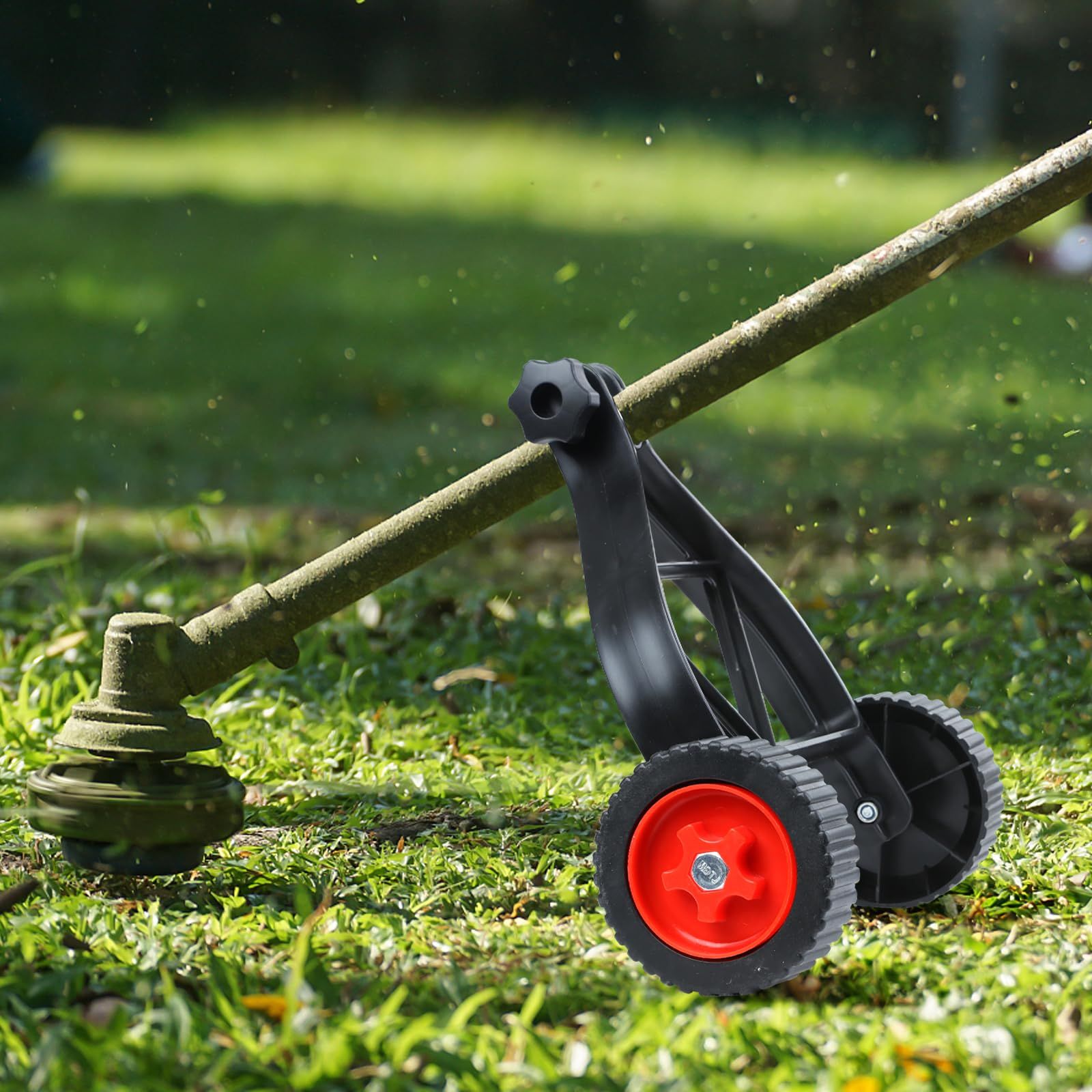 String Trimmer Wheel Attachment for Weed Trimmers