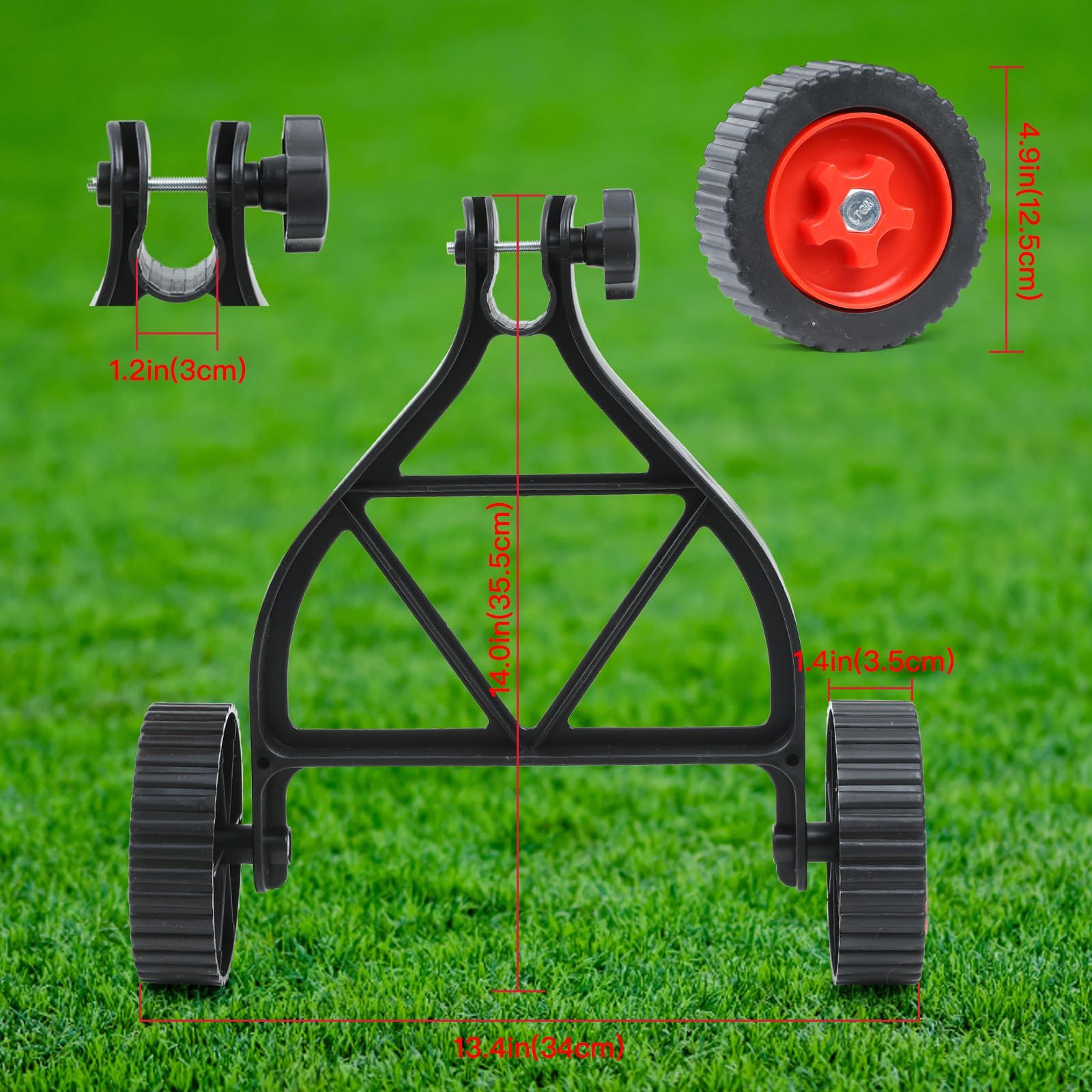 String Trimmer Wheel Attachment for Weed Trimmers - photo 2