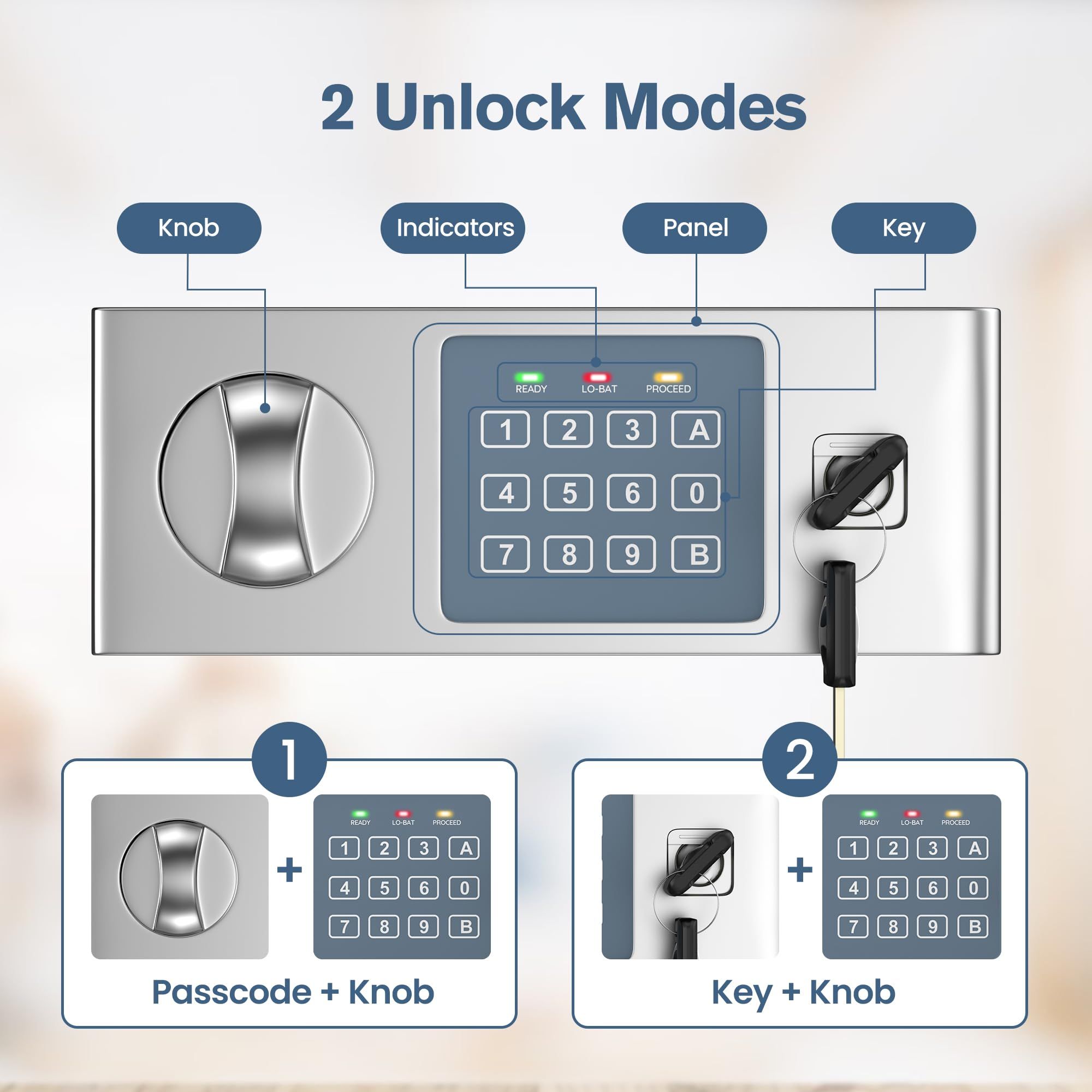 0.6 Cubic Feet Digital Security Safe for Home and Office - photo 3
