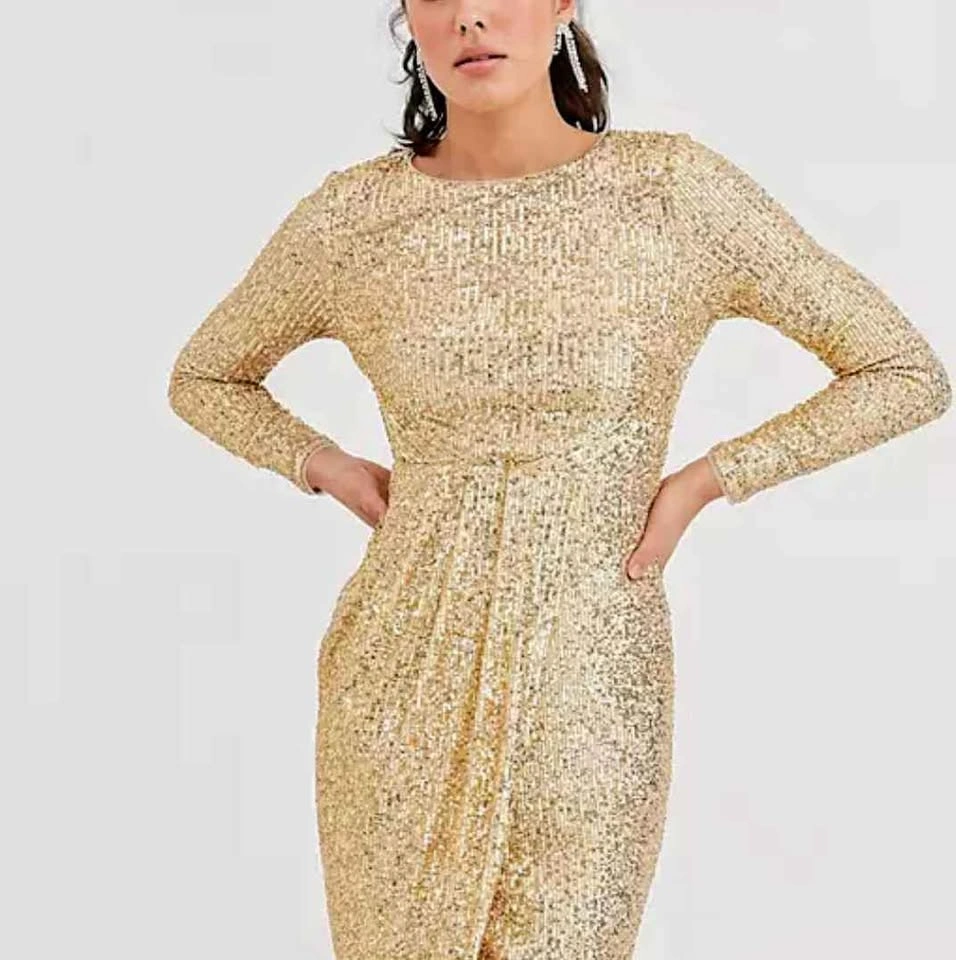 Party dress in gold - photo 2