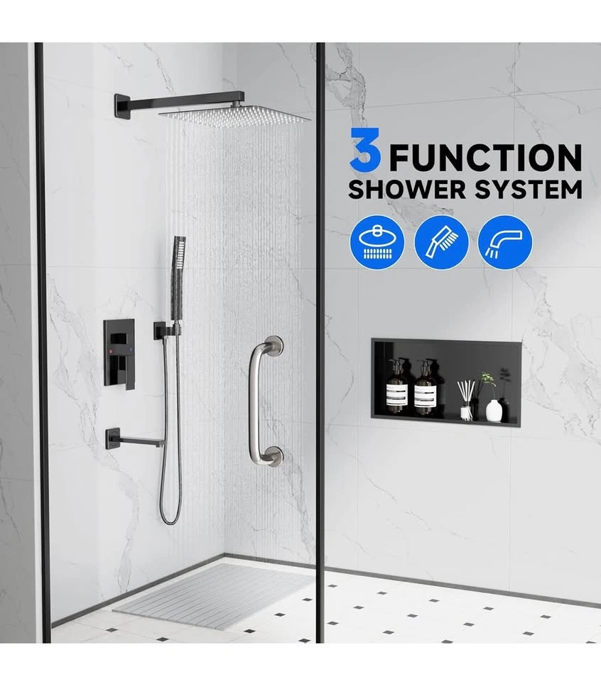 Bathroom rainfall shower system 12” - photo 4