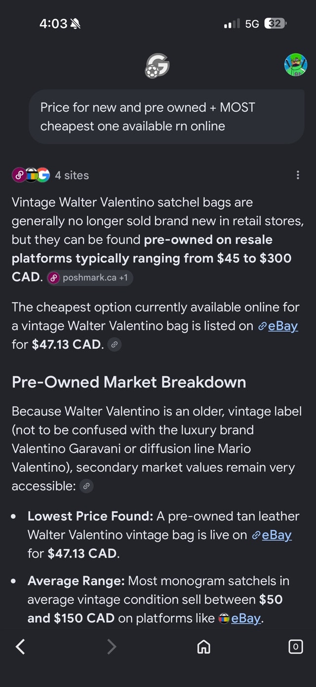 vintage Walter Valentino satchel handbag - photo 4