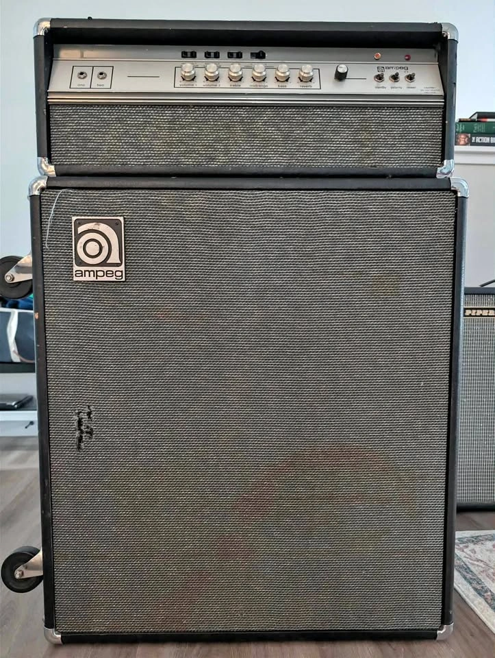 Vintage AMPEG V4 Tube Amp with matching Cabinet