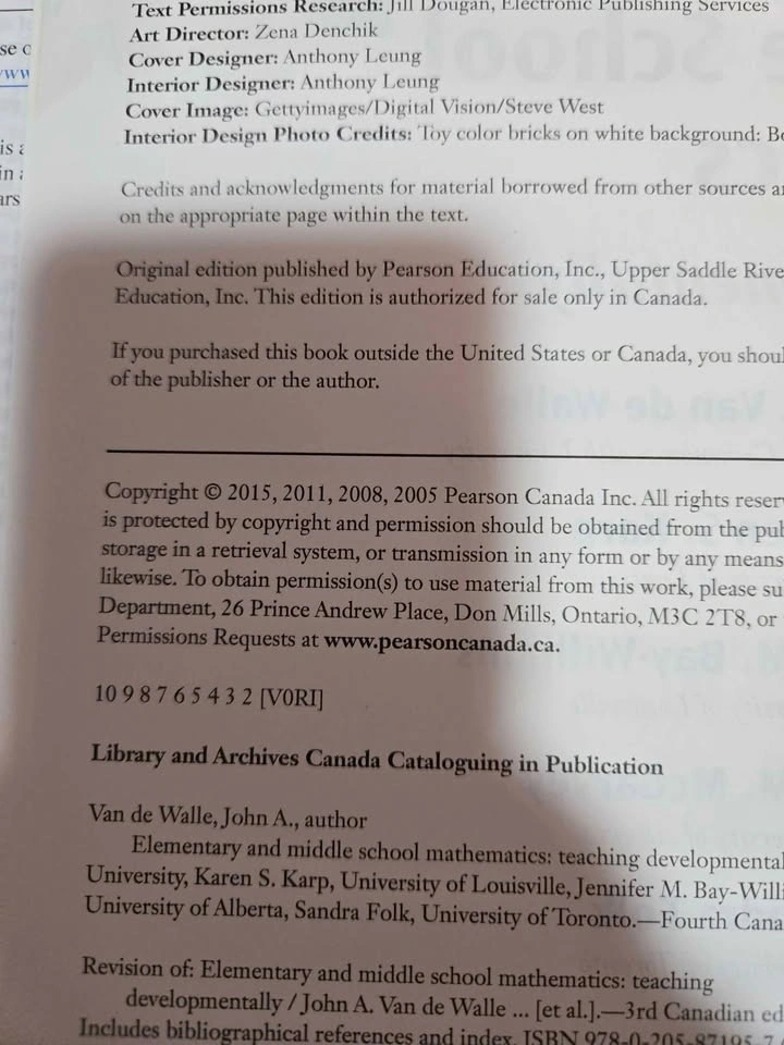 Elementary and Middle School Mathmatics 4th edition - photo 2