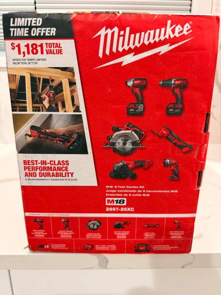 Milwaukee M18 6-Tool Combo Kit 2697-26XC - photo 2
