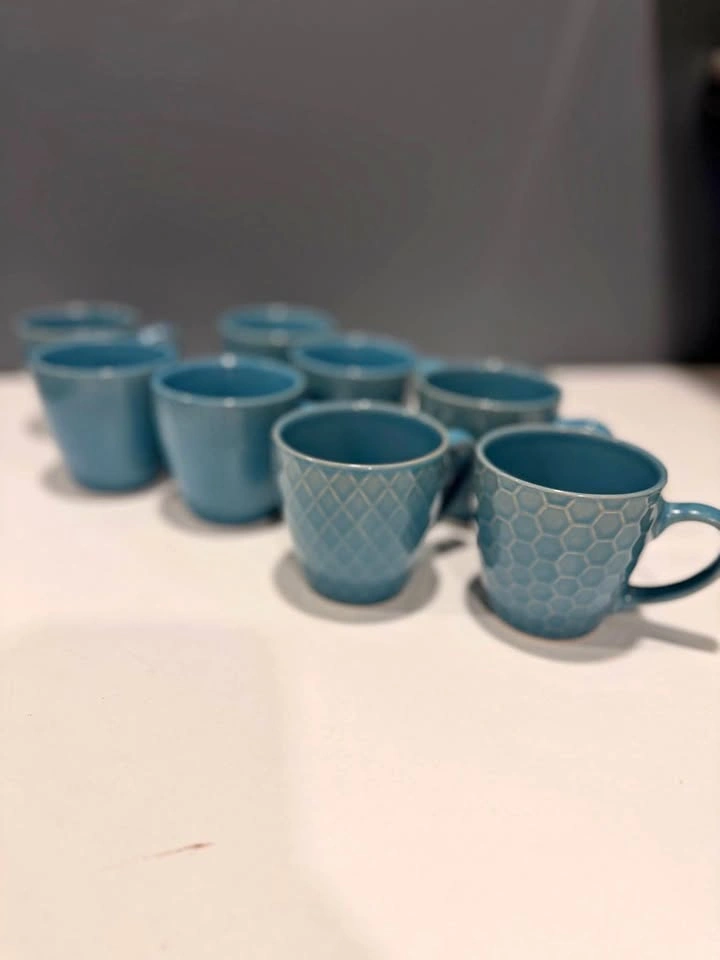 La Rachelle Ceramic Espresso Cups – Set of 8, Never Used