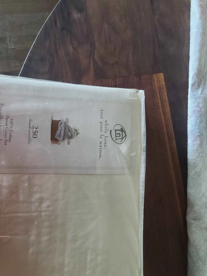 Whole Home 250 Thread Count 100% Cotton Duvet Cover Set - photo 2