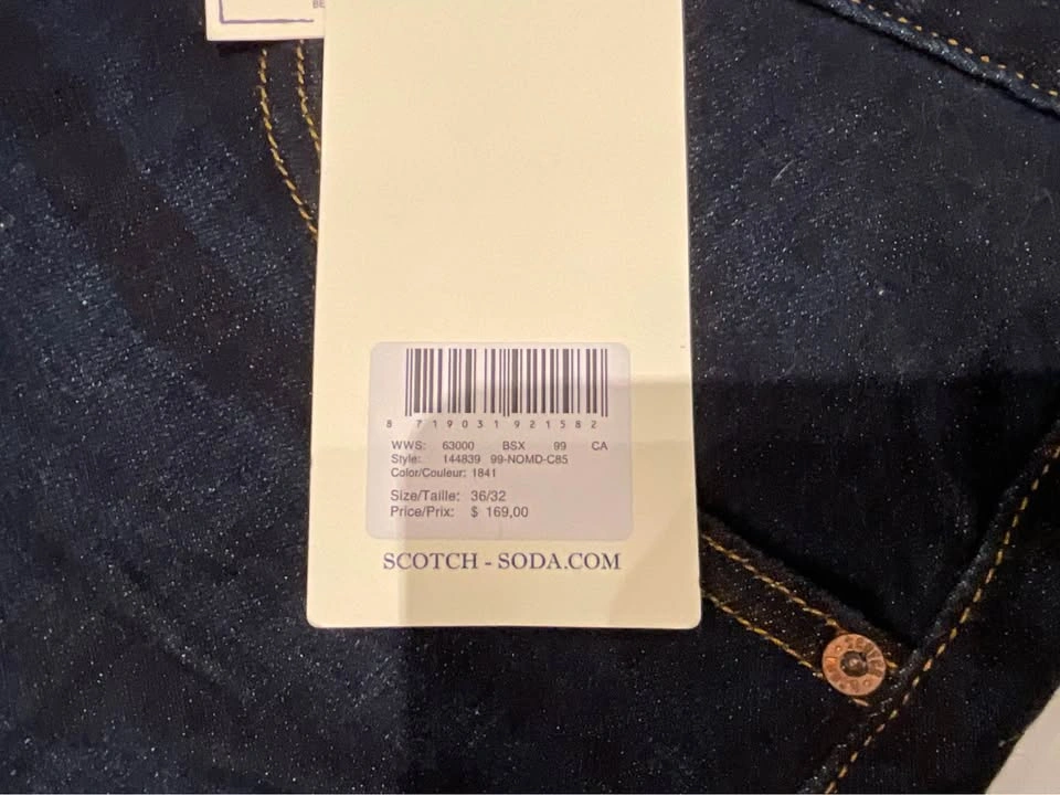 Mens Jeans Scotch and Soda Ralston Slim Fit 36/32 New - photo 4