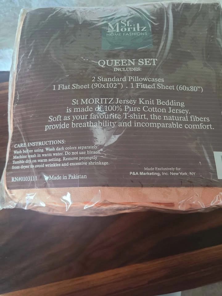 New St. Moritz Home Fashions Queen Jersey Knit Sheet Set - photo 3