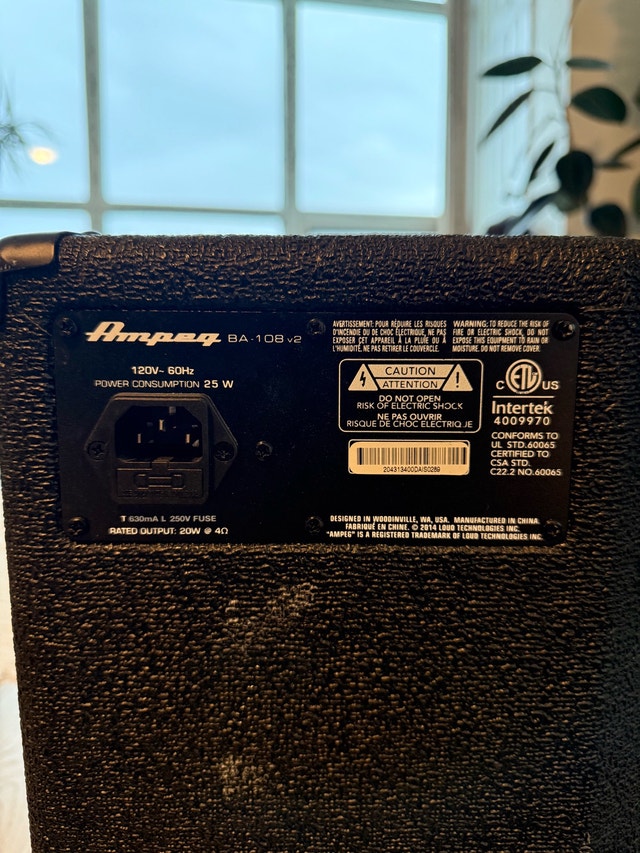Ampeg BA-108 Bass Combo Amp - photo 2