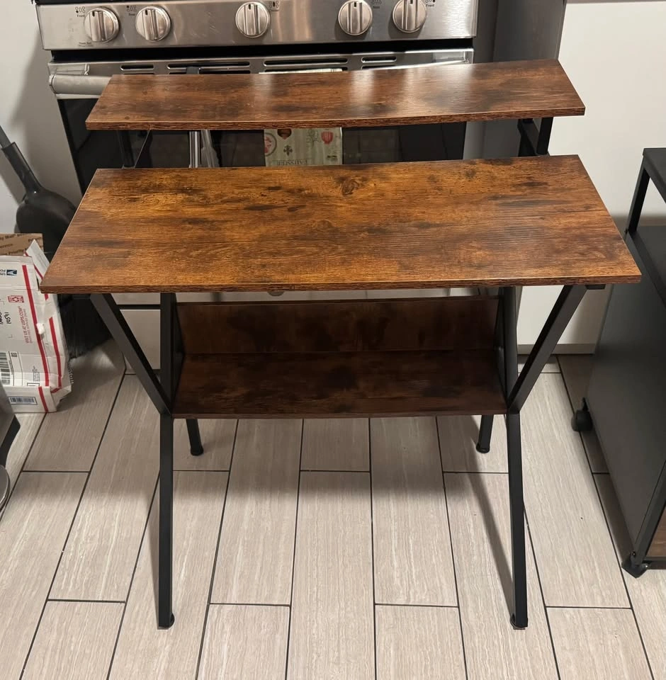 Desk with matching cabinet - photo 2