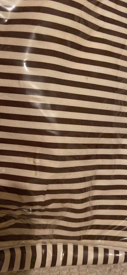 Striped brown and white y2k purse - photo 2