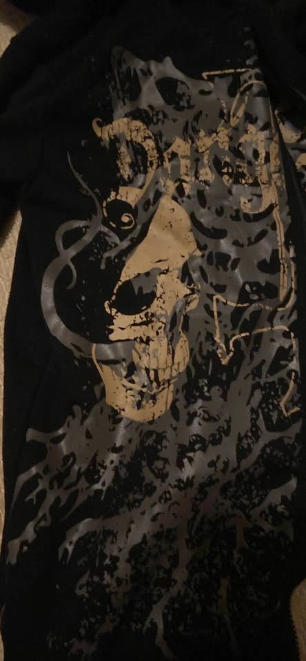Emo 2000s skull zip-up hoodie - photo 2