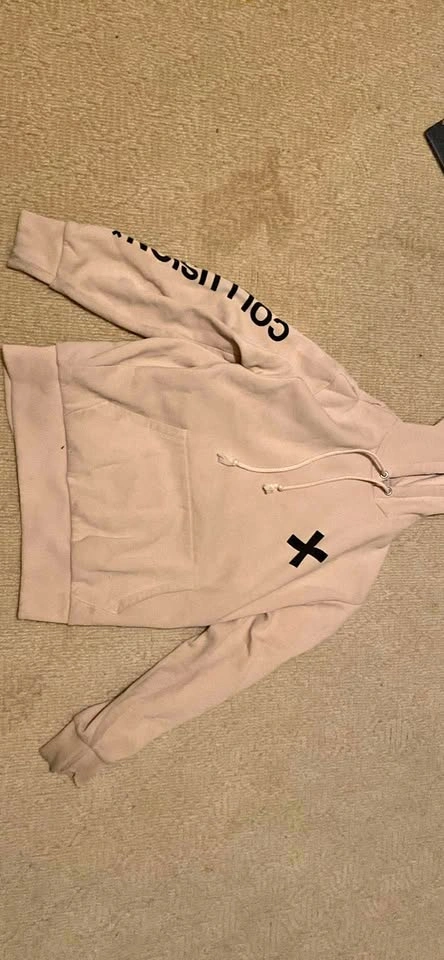 Beige collusion hoodie