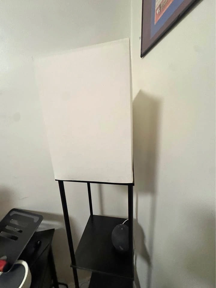 Black Lamp with shelving