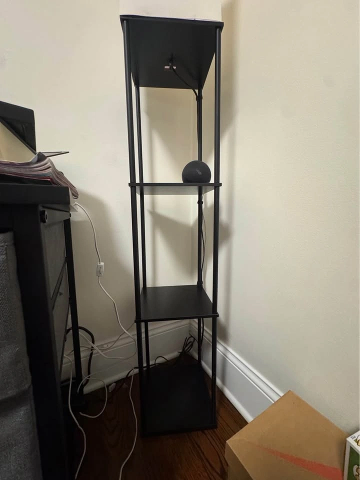 Black Lamp with shelving - photo 2