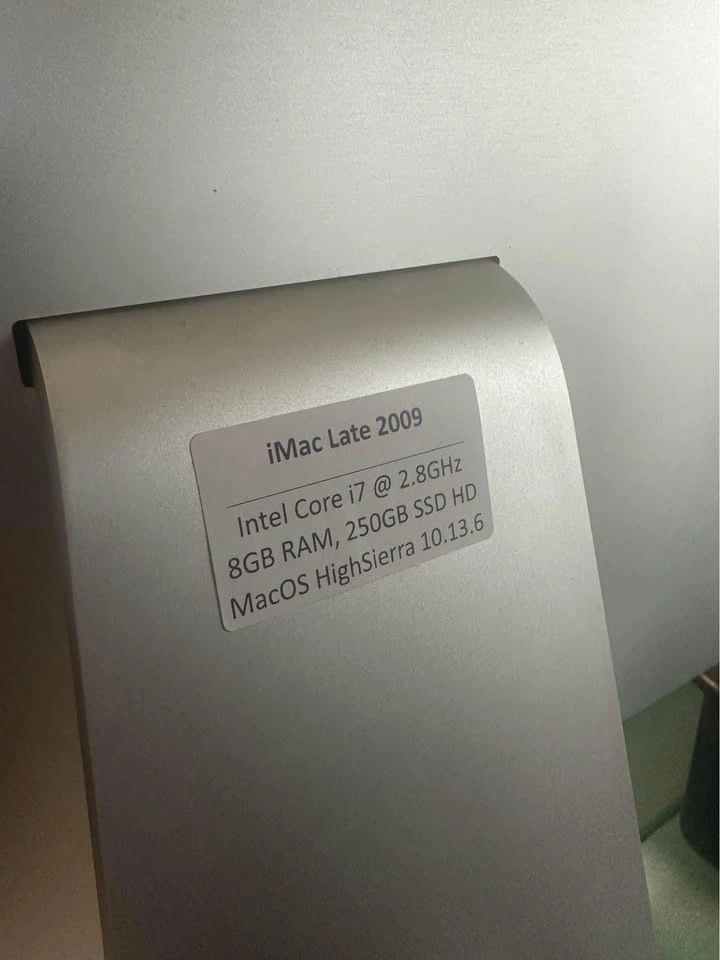 27” iMac Intel i7 -2009 - photo 3