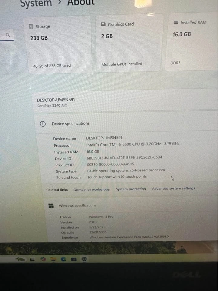 Dell Optiplex Touchscreen 3240 - photo 2