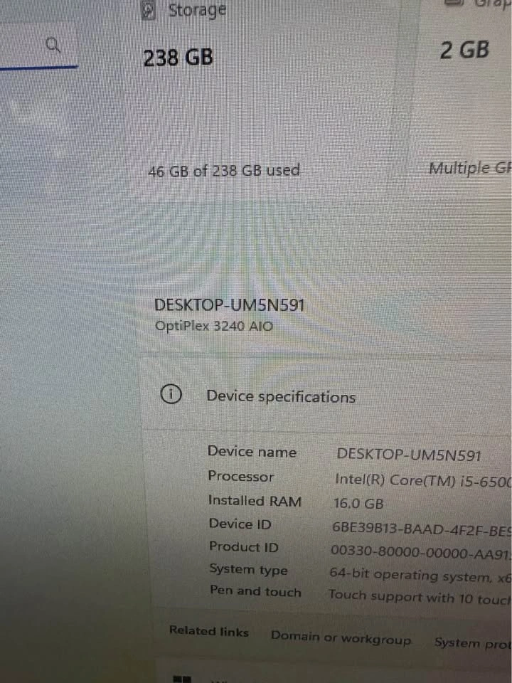 Dell Optiplex Touchscreen 3240 - photo 3