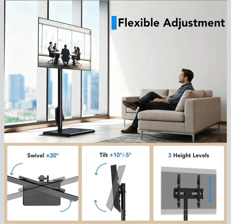Floor TV Stand with Power Outlet for 26-55” TVs - photo 3
