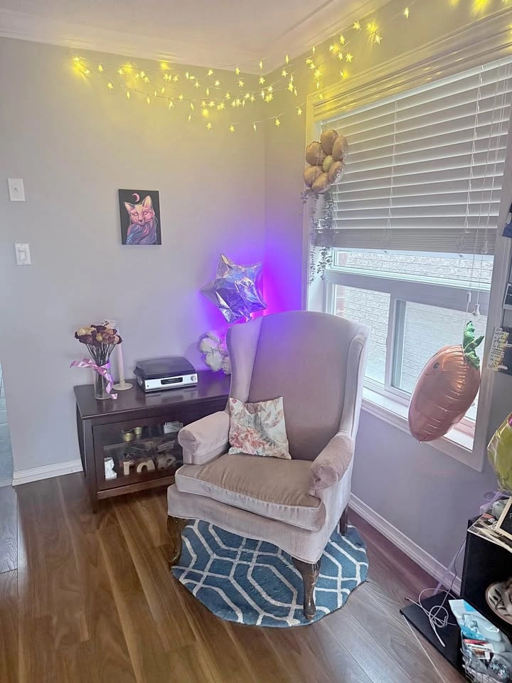 Blush Pink Wingback Accent Chair