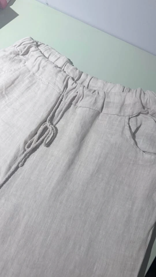 Brand new PUROLINO 100% linen pants with original tags. Made in - photo 2