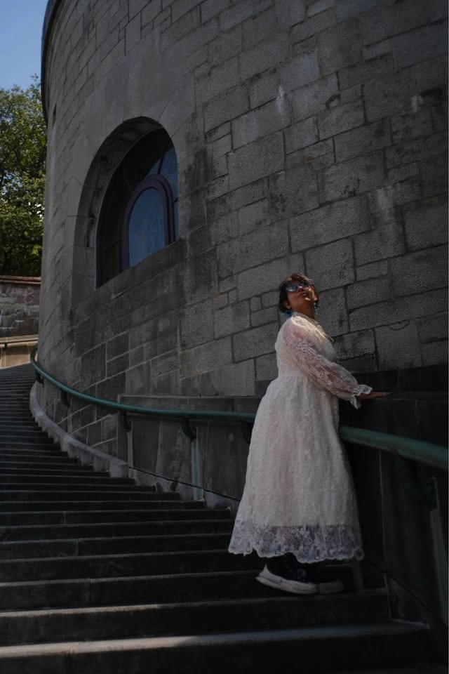 White Lace Long Sleeve Maxi Dress - photo 2