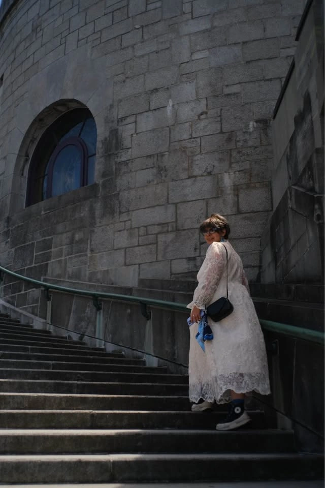 White Lace Long Sleeve Maxi Dress - photo 3