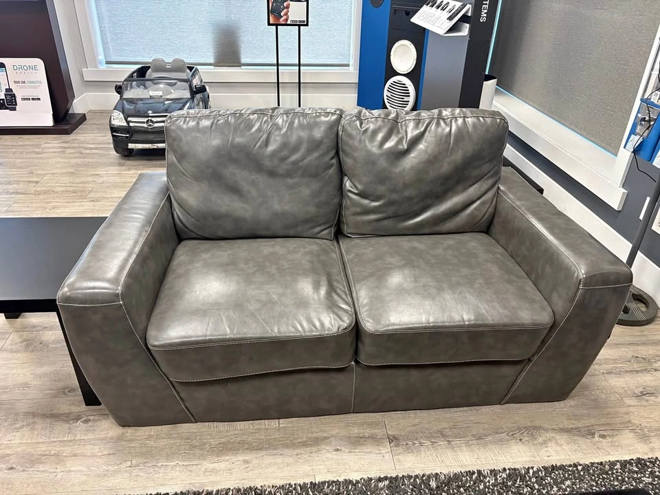 2 Matching Leather Loveseats | Modern | Excellent Condition